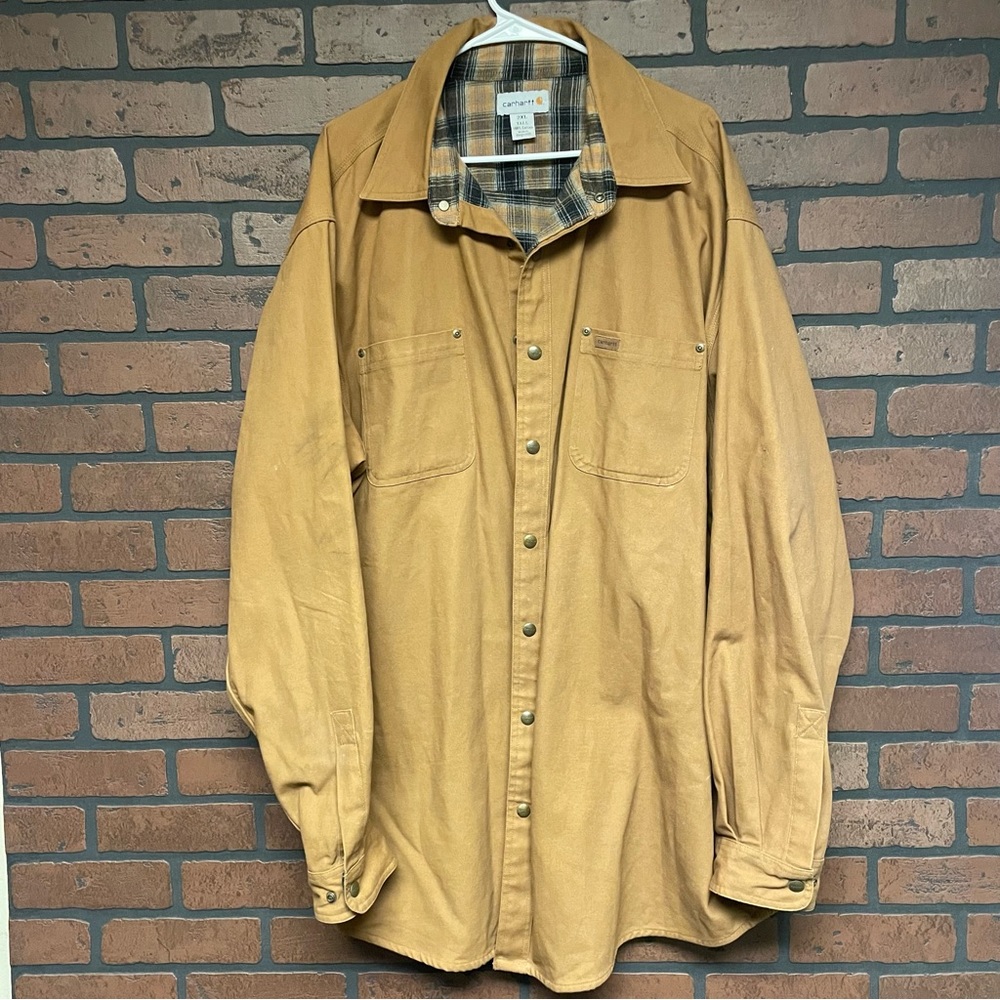 Carhartt Mens Overcoat Jacket Work Coat Size 2XL Tall